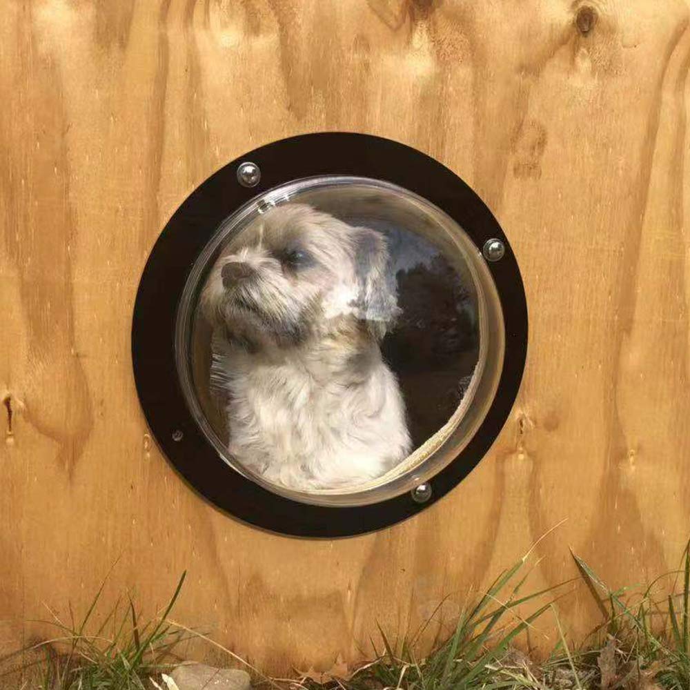 BobbyPet Dog Fence Window - Clear View Dome Pet Peek Window - XL Size for Dog/cat/Horse,Even Children