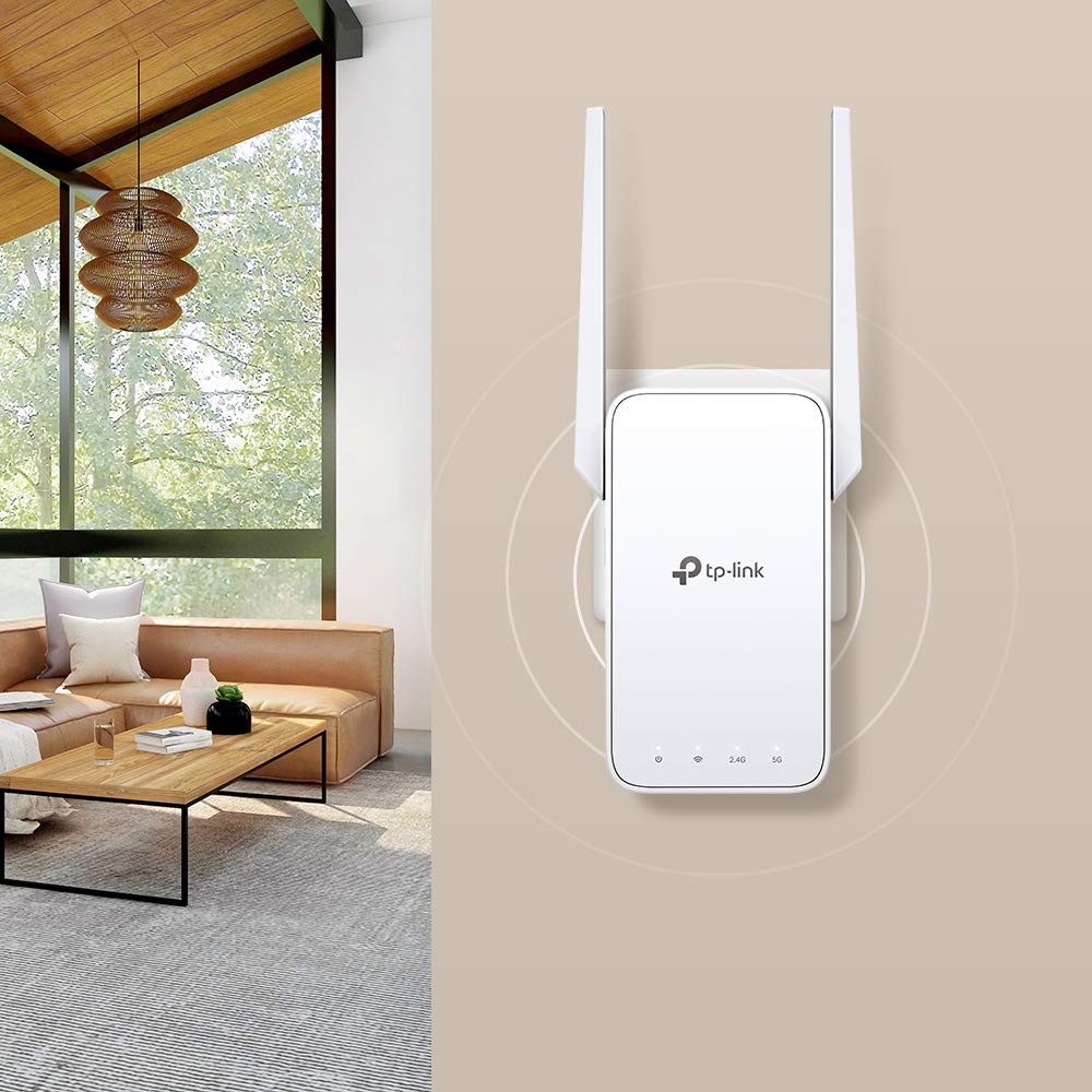 TP-Link RE315 AC1200Mbps WiFi Extender Booster Dual Band, 2 External Antennas, EasyMesh, WiFi Booster Range Extender, Internet Booster, Access Point, Works with Any WiFi Router, Easy Setup, UK Plug
