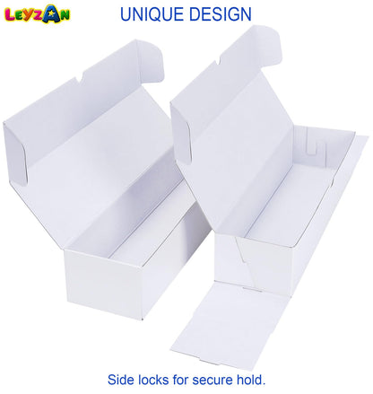 Leyzan Trading-Card Storage Box, 8-Pack • 1000 Count Corrugated Cardboard Storage Box with dividers & labels for TCG/Magic/Mtg storage and Collection, 14.4 INCH Horizontal