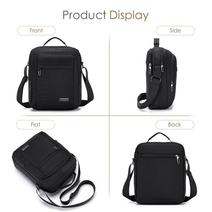 SPAHER Men Handbags Shoulder Bags Messenger Business Bag Crossbody Satchel Sling Waterproof Travel Bag Daily Man Bag Gift with Adjustable Shoulder Strap for Ipad
