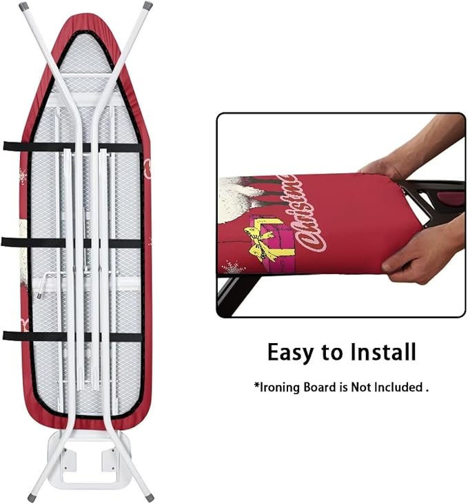Alpaca Christmas Ironing Board Cover and Pad Ventilate Resist Scorching Cover