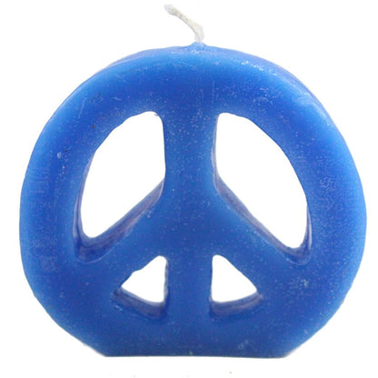 Candlestock Handmade Colorful Peace Sign Candle - Red - Yellow - Green - Blue - Lavender - Pink (Lavender)