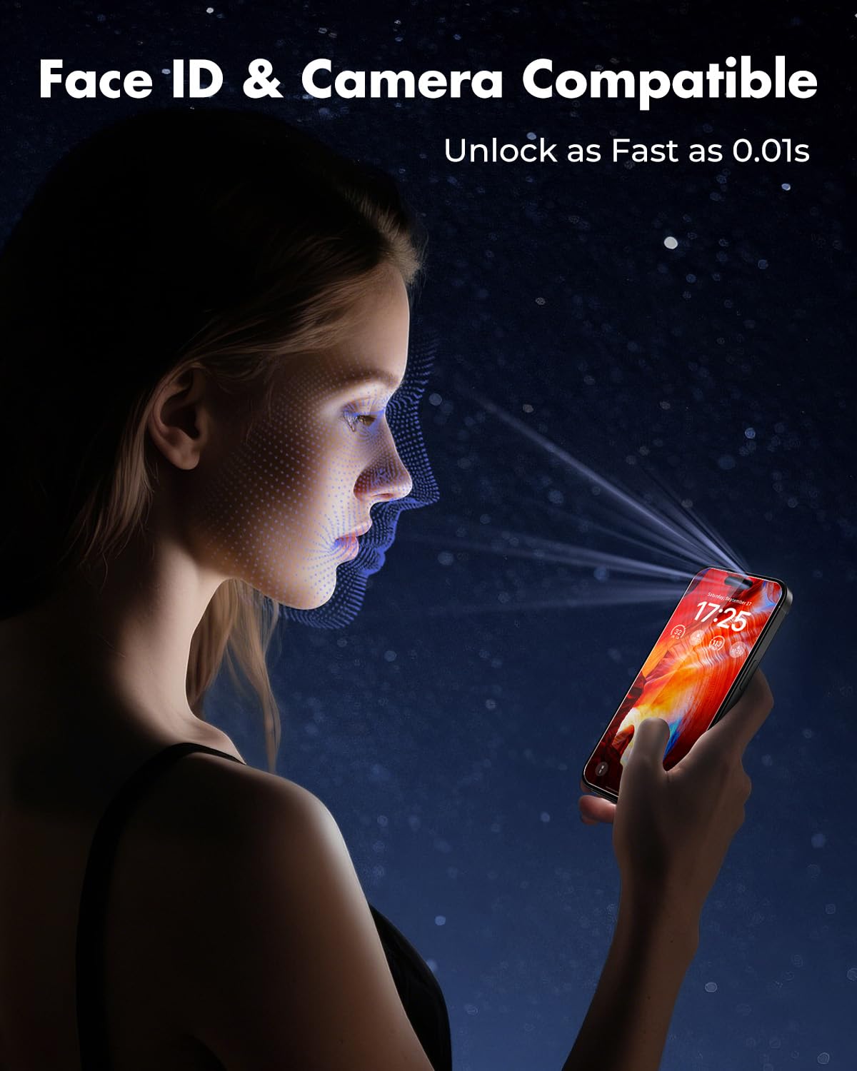 UNBREAKcable 2-Pack Screen Protector for iPhone 16e/13/13 Pro/14, Double Shatterproof Tempered Glass [Easy Installation] [9H Hardness] [99.99% HD] [Case Friendly] for Apple 13 Pro/13/14/16e 6.1 inch