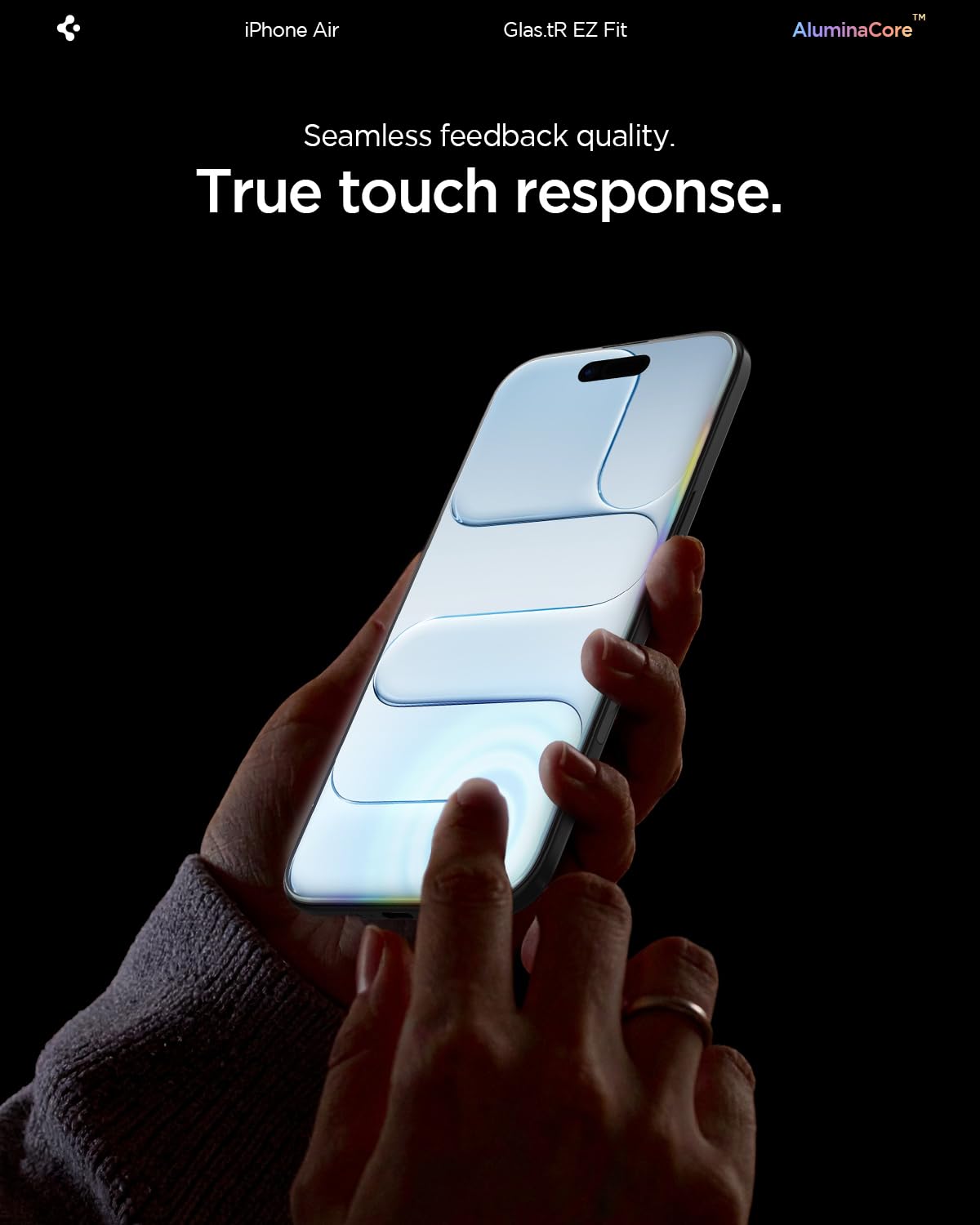 Spigen Tempered Glass Screen Protector [GlasTR EZ FIT] designed for iPhone 14 Pro Max [Case Friendly] - Sensor Protection / 2 Pack