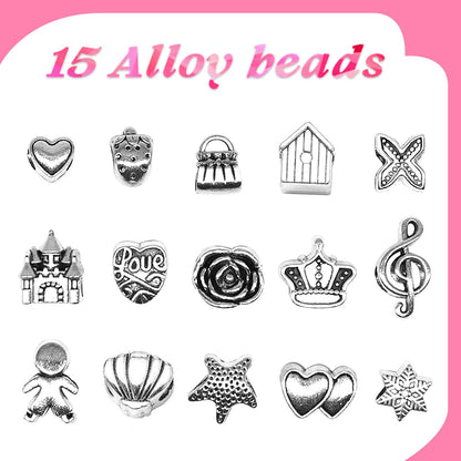 Lenski Gifts for Teenage Girls Birthday Presents, Bracelet Making Kit, Stocking Fillers Kids, Jewellery Making Kit, Unicorn Gifts for Girls Gifts for 5-13 Year Old, Arts and Crafts for Kids