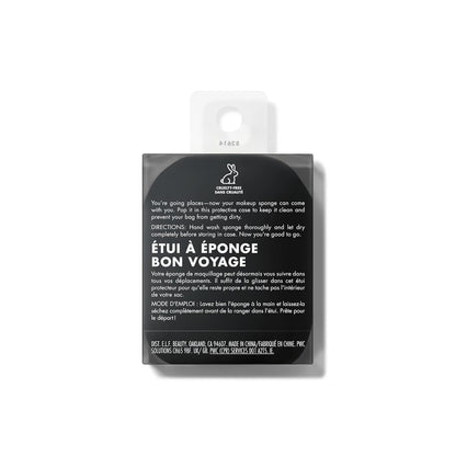 e.l.f. Safe Travels Sponge Case, On-The-Go, Breathable Beauty Sponge Protection From Dirt & Grimes, Durable Silicon Holder, Vegan & Cruelty-Free