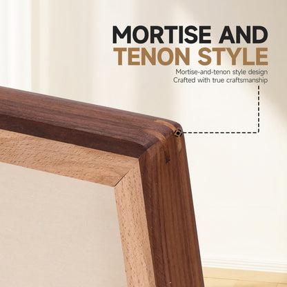 3Liangthings Solid Walnut Picture Frame 4x6 5x7, Solid Wood Tabletop Photo Frame with Decorative Joinery Corners, Horizontal or Vertical Display (Walnut, For 4x6 / 5x7 Photo)
