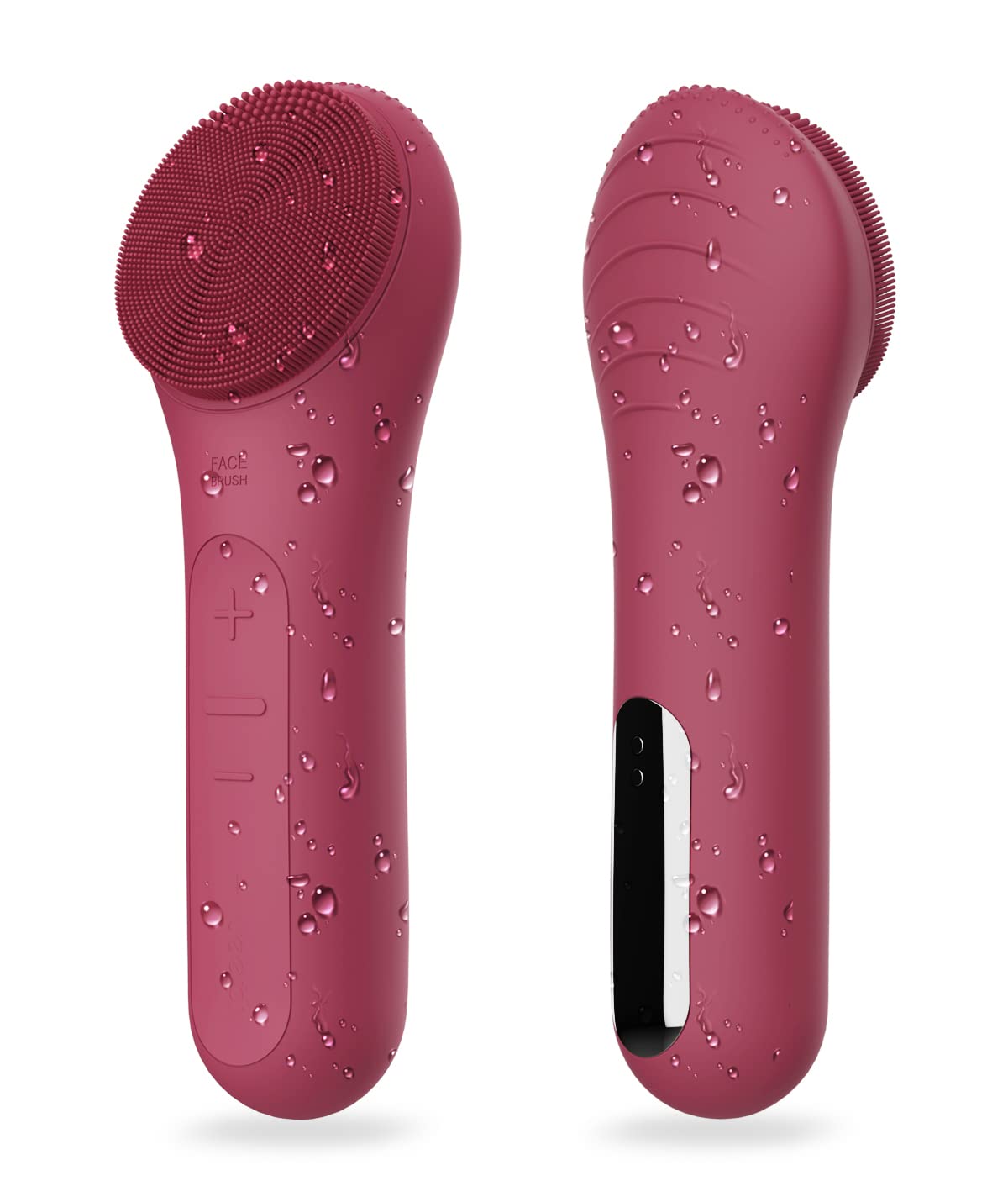 NågraCoola Electric Facial Cleansing Brush - Waterproof and Rechargeable, Exfoliates, Cleanses and Massages Skin - Light Blue