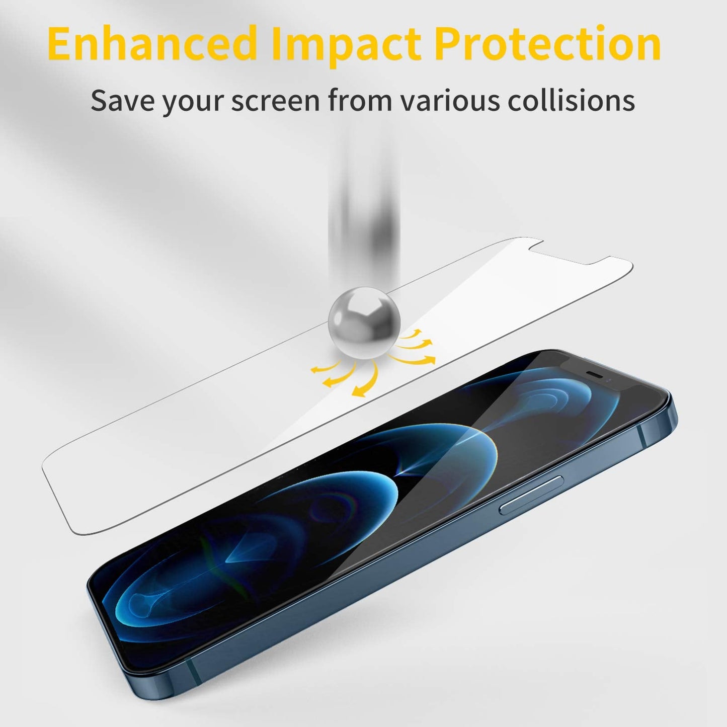 UNBREAKcable Shatterproof Tempered Glass Screen Protector for iPhone SE 2022/SE 2020, iPhone 8/7 [3-Pack] [99.99% HD Clear] [Easy Installation Frame] [9H Hardness][Bubble Free] for Apple 4.7''
