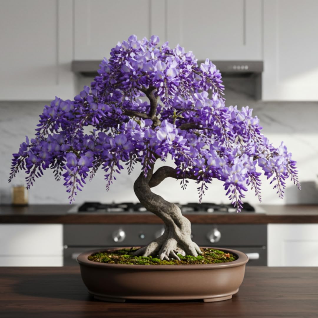 Weeping Wisteria Bonsai Tree Seedling for Planting - 1 Year Old Well Rooted Seedling - Starter for Bonsai Training or Outdoor Planting – Deciduous Flowering Vine Tree