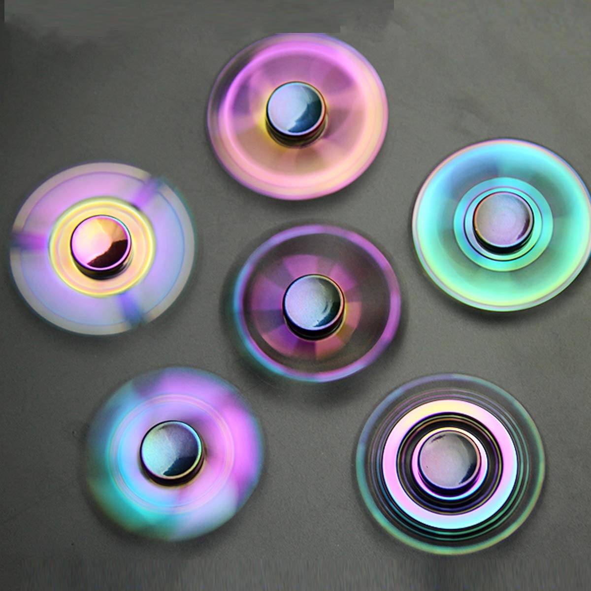 Cool Fidget Spinner Toy Metal For Kids Adults, Small Finger Hand Spinner Gadget Desk Toy Spinning Top Focus Party Favors Stocking Stuffer Fidget Pack Fingertip Gyro For Stress Relief Anti Anxiety Gift