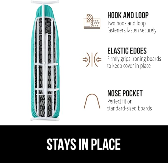 The Original GORILLA GRIP Ironing Board Cover and Pad, Silicone Coating