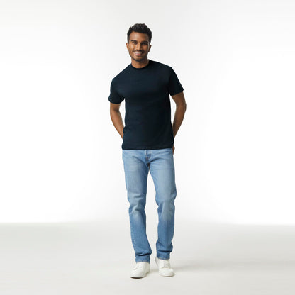 Gildan Adult Ultra Cotton T-Shirt, Style G2000, Multipack, Black (2-Pack), Medium
