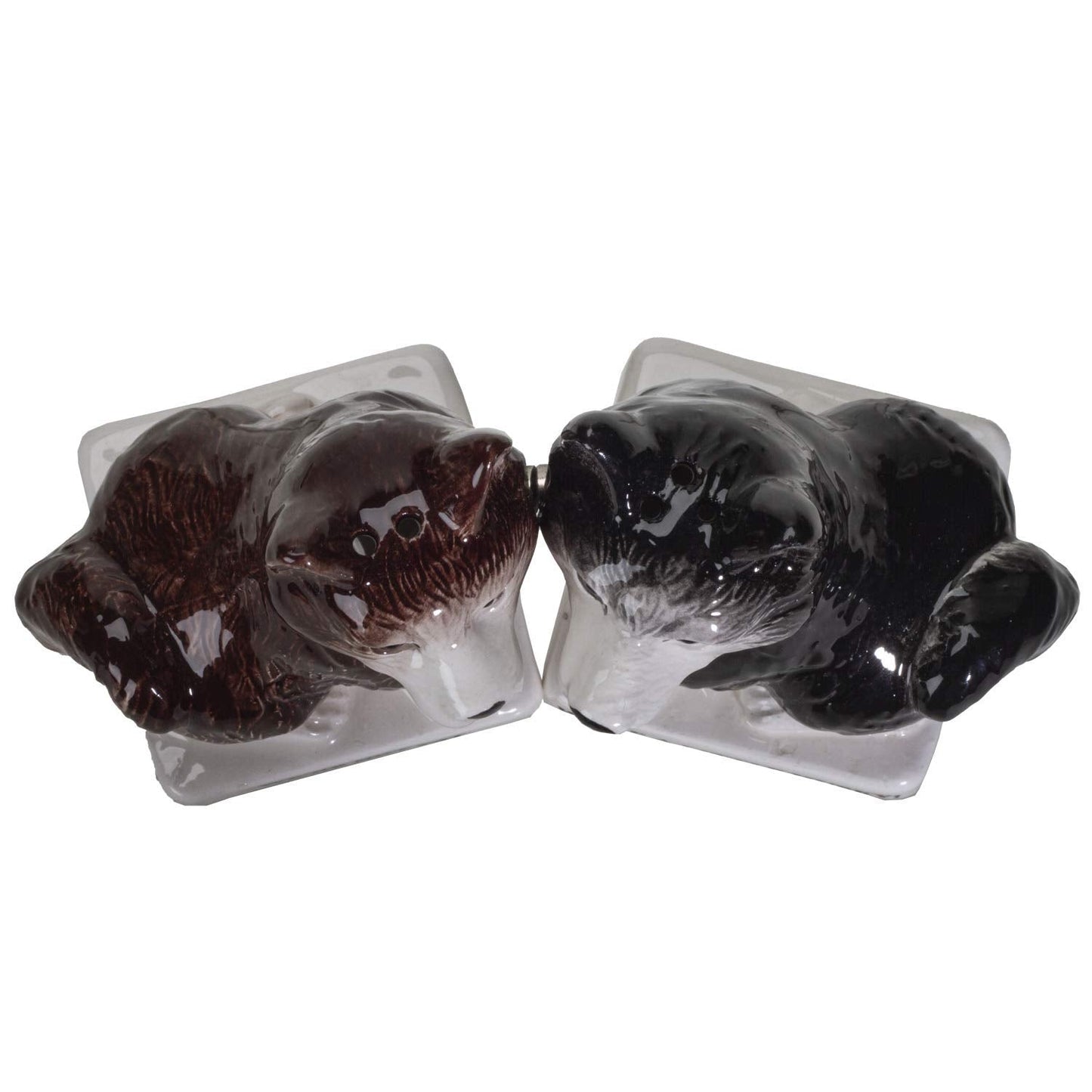 Pacific Giftware were Not Fat Huskies Ceramic Salt and Pepper Shakers Set
