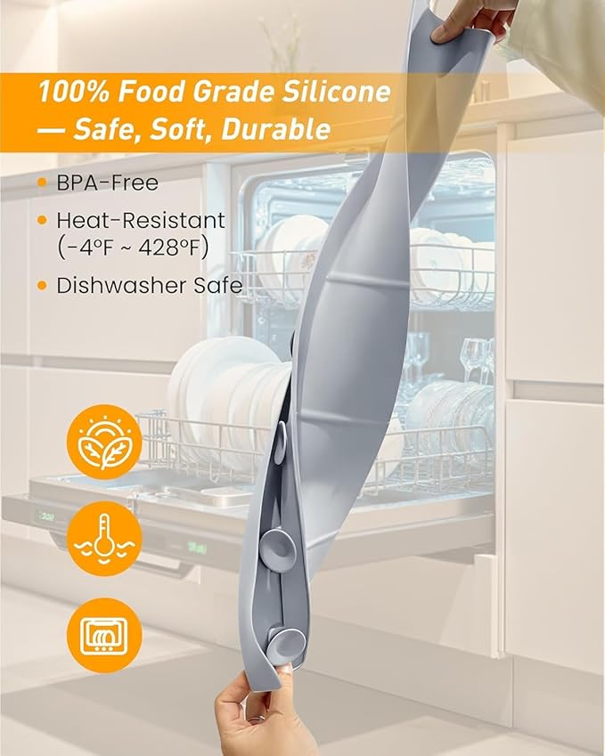 Kitchen Sink Splash Guard 18" Silicone Water Guard