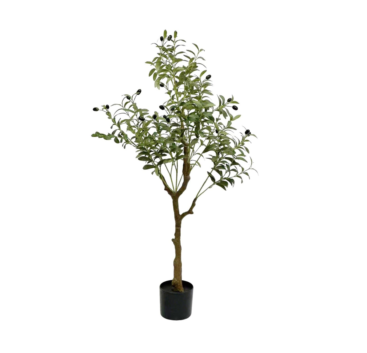 Kiko Artificial Olive 4 Ft Tall Fake Floor Plant Greenery Potted Plants for Office,Gymnasium Room, Living Room, Dinner Room, Shopping mall,Artificial Plant for Indoors and Outdoors