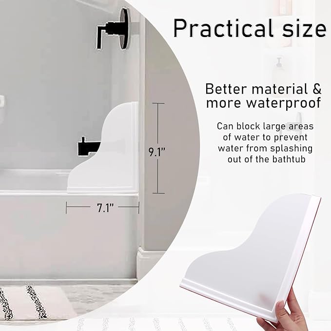 Shower Splash Guard Kit, Large Splash Guards