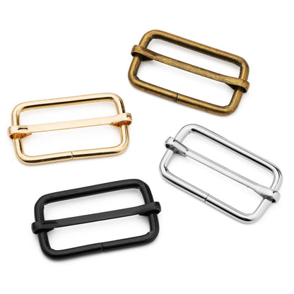 20 Pack 1-1/2 Inch Metal Buckles Adjustable Slide for Purse Bag Hardware Making Supplies Backpack replacement Keeper Belt Bulk Bags DIY Accessories Hardware Pin Strap Buckle,1-1/2" Silver 20pack