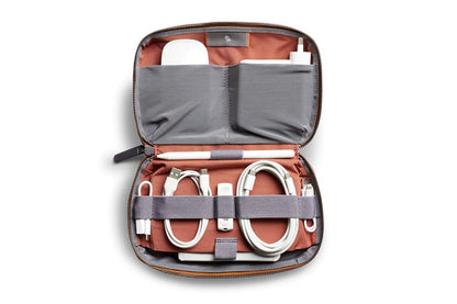 Bellroy Tech Kit (Tech Accessories Organizer Pouch, Zipper Closure, Stores Power Bank, Phone Charger, Cables & More) (Bronze)