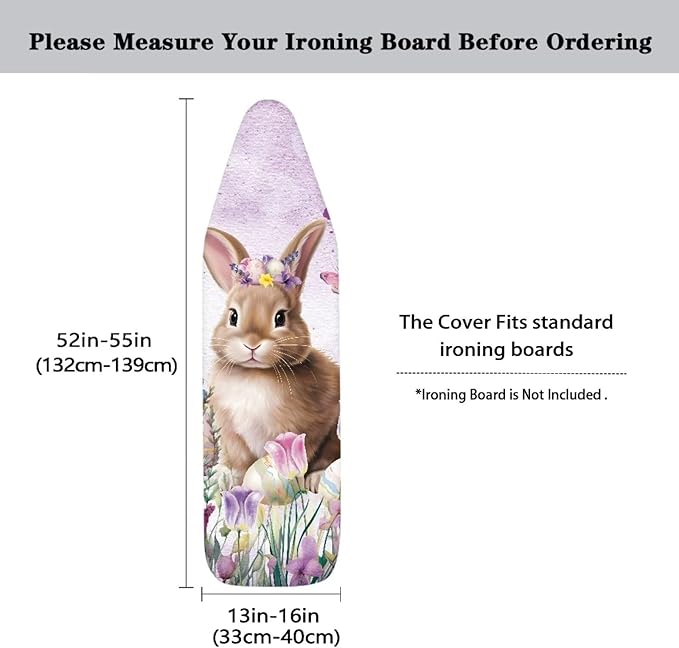 Bunny Ironing Board Cover Standard Size Tulip Iron Board Cover