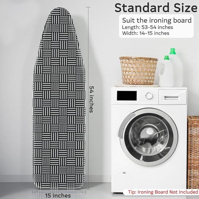FIOBEE Ironing Board Cover and Pad Extra Thick Iron Board Pad