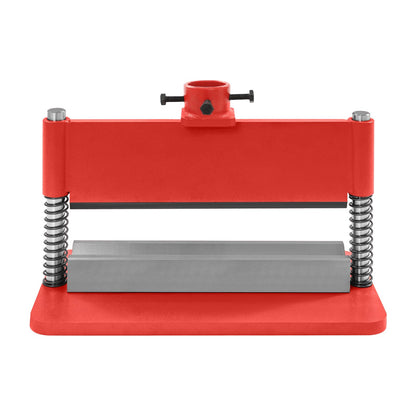 BOPRCSH 12inch Press Brake Attachment, Hydraulic Shop Presses Bending Brake Metal Bending Machine, Heavy Duty Metal Bending Tool for 12 or 20-Ton Hydraulic Workshop Presses (Red)