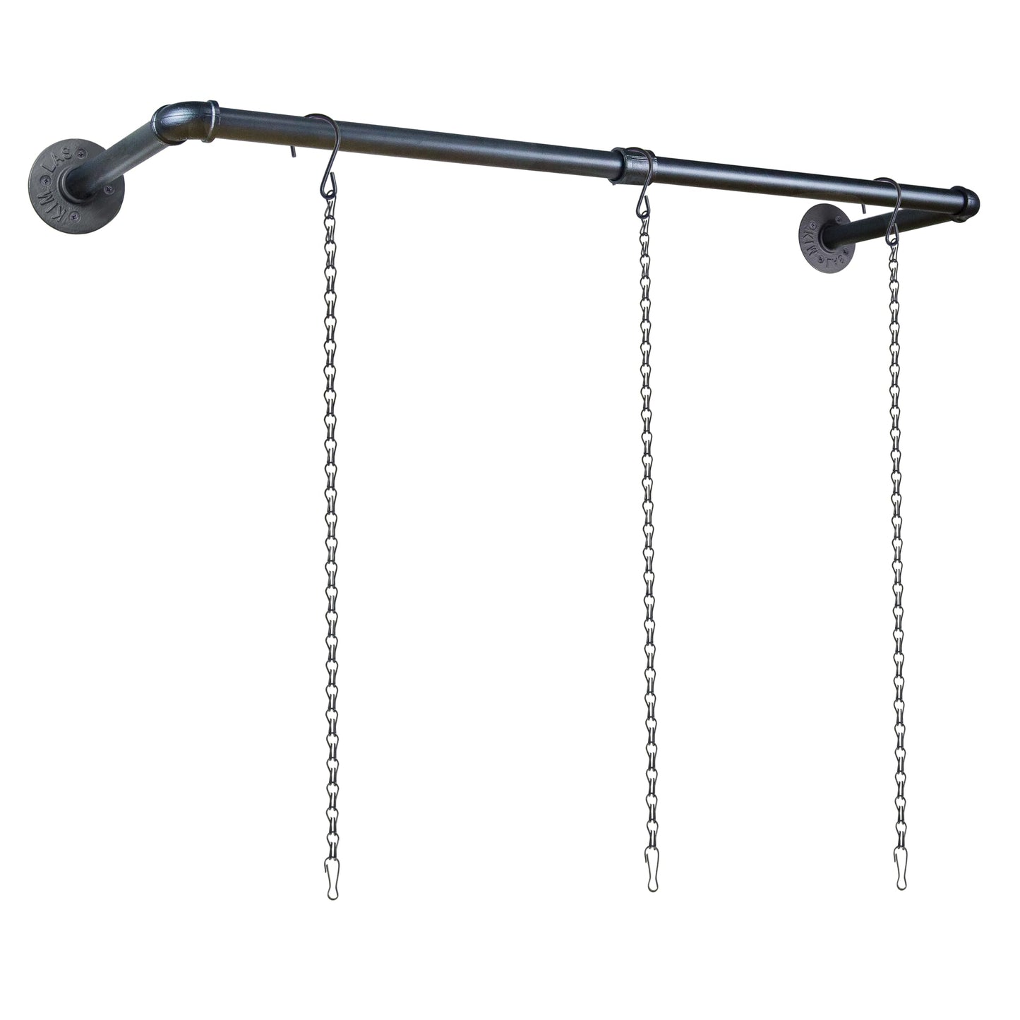 HemePaha Metal Plant Hanger Indoor with 3 Hanging Chains, 38.2 Inch Black Hanging Planters Rod for Indoor Plants, Wall Hanging Plant Holder for Window, Ceiling (Hanging Planters Not Included)