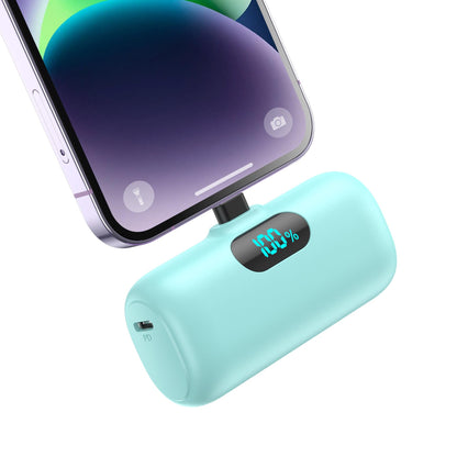 Small Portable Charger for iPhone,Upgraded 5000mAh PD Fast Charging Power Bank,Mini Battery Pack Backup Charger Compatible with iPhone 14/14 Pro Max/13/13 Pro/12 Pro/11/XS/XR/X/8/7/6 etc-Black