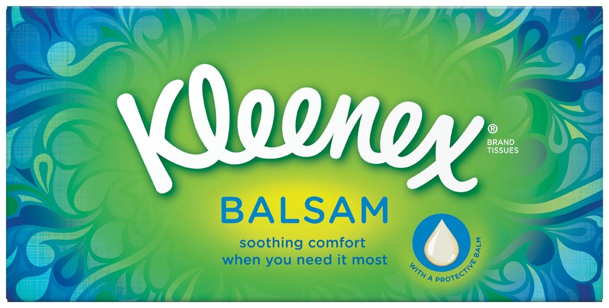 Kleenex Balsam Tissues - Pack of 12-768 Sheets in Total