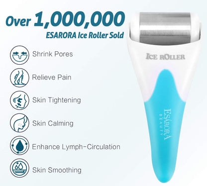 ESARORA Ice Roller for Face & Eye, Puffiness, Migraine, Pain Relief and Minor Injury, Skin Care Products