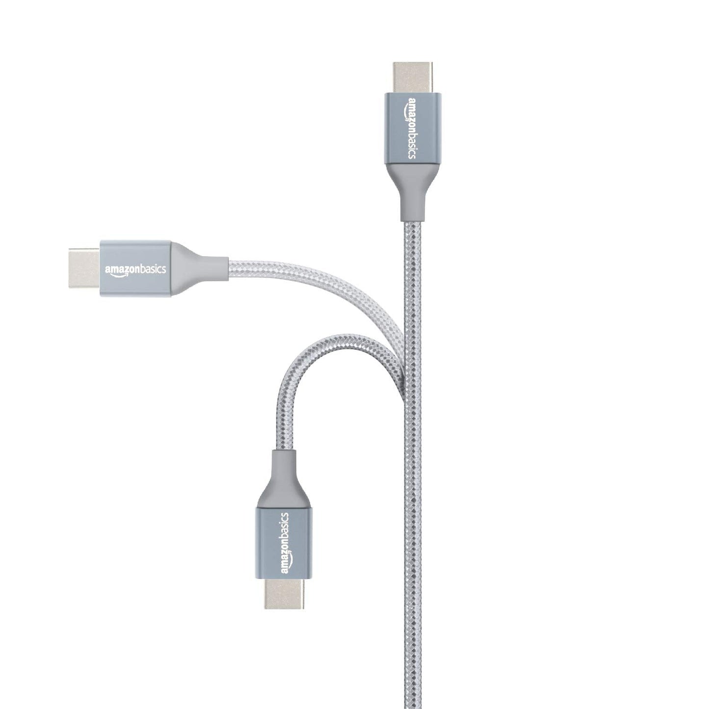Amazon Basics USB-C to USB-A 2.0 Fast Charger Cable, Nylon Braided Cord, 480Mbps Speed, USB-IF Certified, for Apple iPhone 16/15, iPad, Samsung Galaxy, Tablets, Laptops, 10 foot, Dark Grey