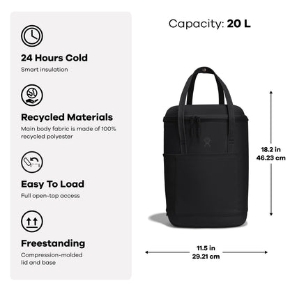 Hydro Flask Cooler Backpack - Insulated Portable Soft Cooler - 20 L Capacity in Trillium Pink
