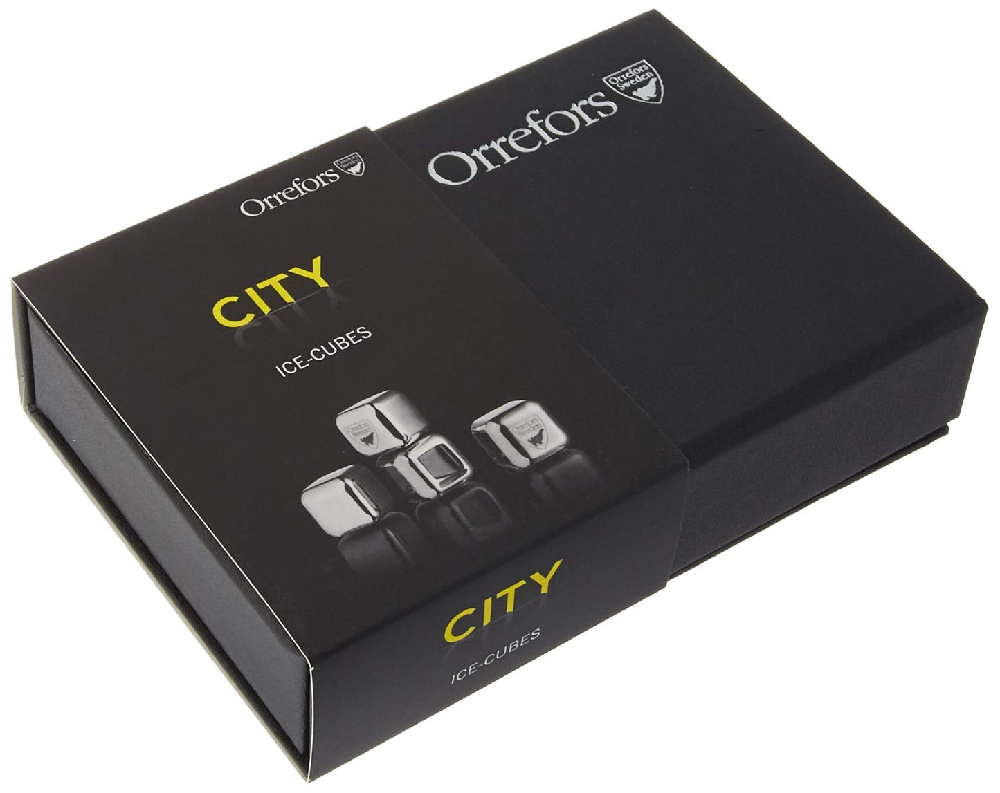 Orrefors City Ice Cubes, Set of 4
