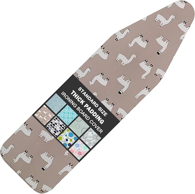 Ironing Board Cover and Pad Standard Size 15" x 54", 3 Pairs of Hook and Loop