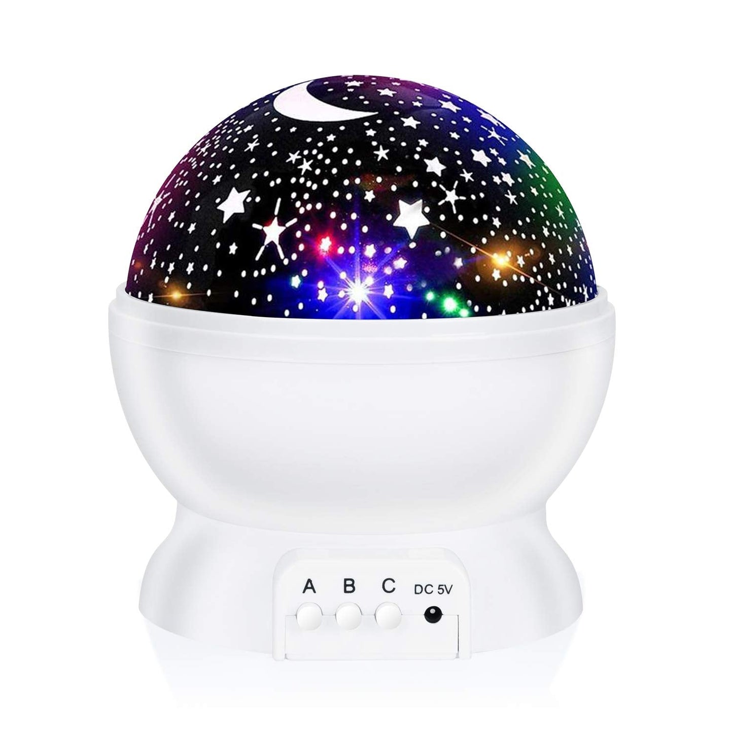 Night Light for Kids, Kids Night Light Nebula 360 Degree Rotation - 4 LED Bulbs 12 Light Color Star Projector Changing with USB Cable, Romantic Gifts for Men Women Children