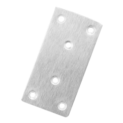 40 PCS 4 X 2 inch Heavy Duty Stainless Steel Flat Brackets, Flat Brackets Mending Plates with Screws, Perfect for Repairs and Reinforcements of Cabinets, Wood, and More, by GENHAKON