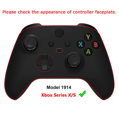 eXtremeRate ASR Version Redesigned Shell for Xbox Core Wireless Controller - Performance Rubberized Grip, Anti Sticks Rubbing Rings - Custom Faceplate for Xbox Series X & S Controller - Nebula Galaxy