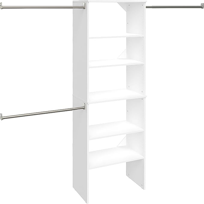 ClosetMaid SuiteSymphony Wood Closet Organizer Starter Kit