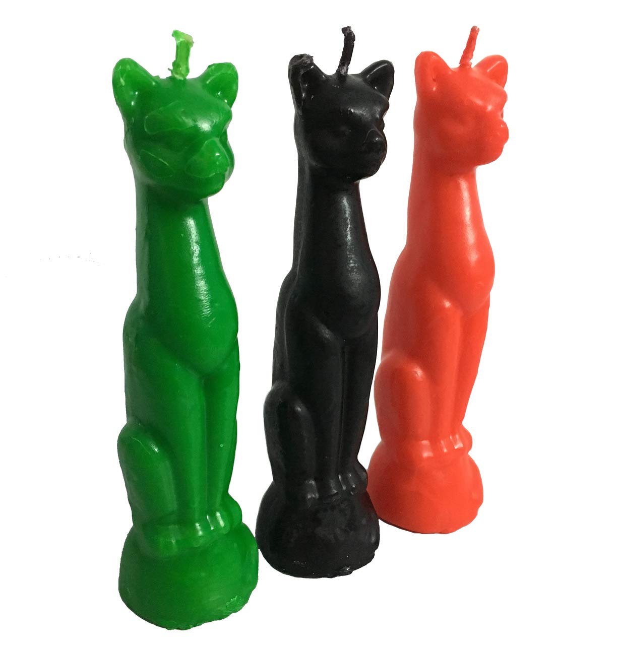 Cat Candle, Great for Halloween, Birthdays, Wicca Spells, Etc. (Black)