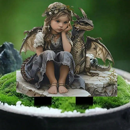 YUEYINGMG Garden Decor, Acrylic 2D Stake, Pot Plants Garden Yard Lawn Outdoor Fairy Statue Ornaments, Fairy Garden Accessories Decoration (Style G)
