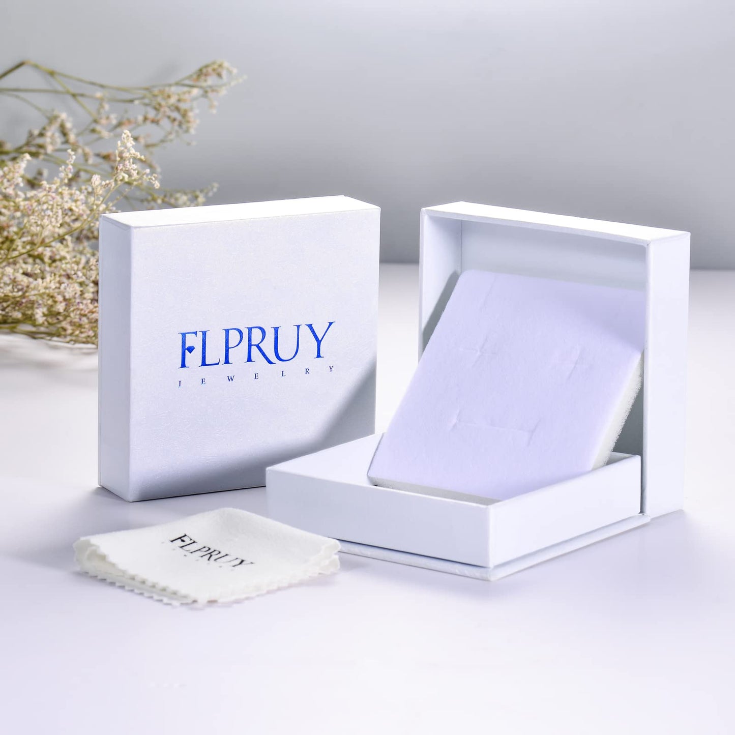 Flpruy December Birth Flower Necklace 925 Sterling Silver Holly Floral Pendant Cross Necklace Birthday Jewelry Gifts for Women Her Mom