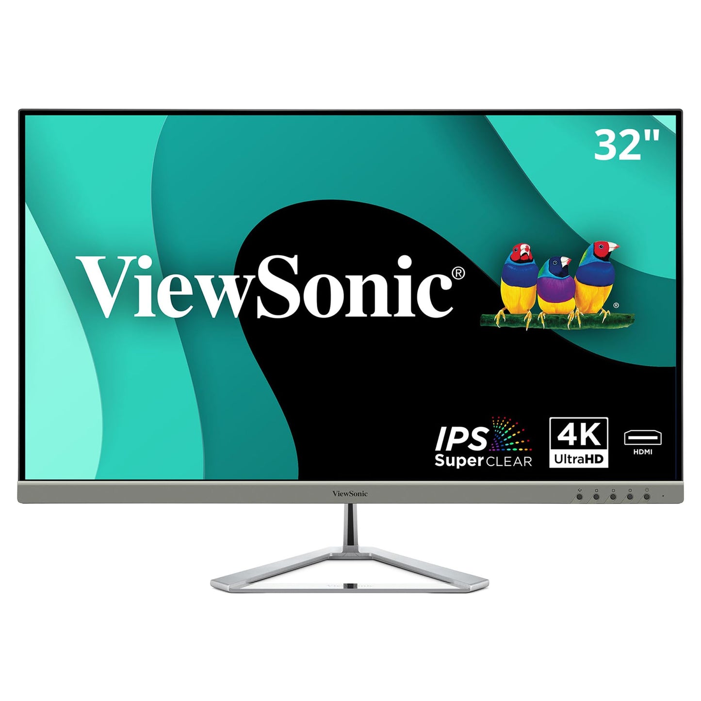 ViewSonic VX3276-MHD 32 Inch 1080p Widescreen IPS Monitor with Ultra-Thin Bezels, Screen Split Capability HDMI and DisplayPort