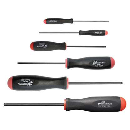 BONDHUS, BSX6MM BALLDRIVER HEX Set 1.5MM-5MM, 10686
