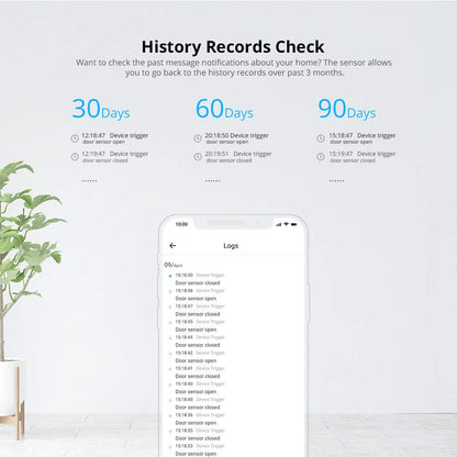 SONOFF SNZB-04 ZigBee Wireless Door and Window Sensor 2-Pack, Burglar Alarm for Home Security, Compatible with Alexa Google Home, SONOFF Zigbee Bridge Required