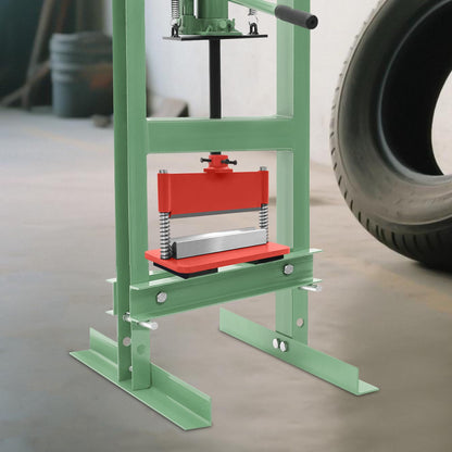 BOPRCSH 12inch Press Brake Attachment, Hydraulic Shop Presses Bending Brake Metal Bending Machine, Heavy Duty Metal Bending Tool for 12 or 20-Ton Hydraulic Workshop Presses (Red)