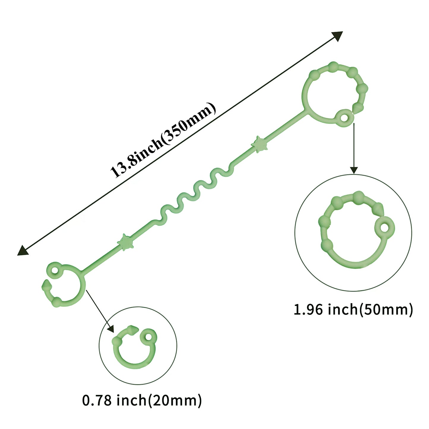 Toy Straps for Baby,RTMOK Silicone Setpacifier Clip,Applies to Car Seat Toy,Teether Toy,High Chair,Stroller Accessories,Baby Toy Clips,Cribs,Rocking Chair (Multicolored)