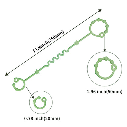 Toy Straps for Baby,RTMOK Silicone Setpacifier Clip,Applies to Car Seat Toy,Teether Toy,High Chair,Stroller Accessories,Baby Toy Clips,Cribs,Rocking Chair (Multicolored)