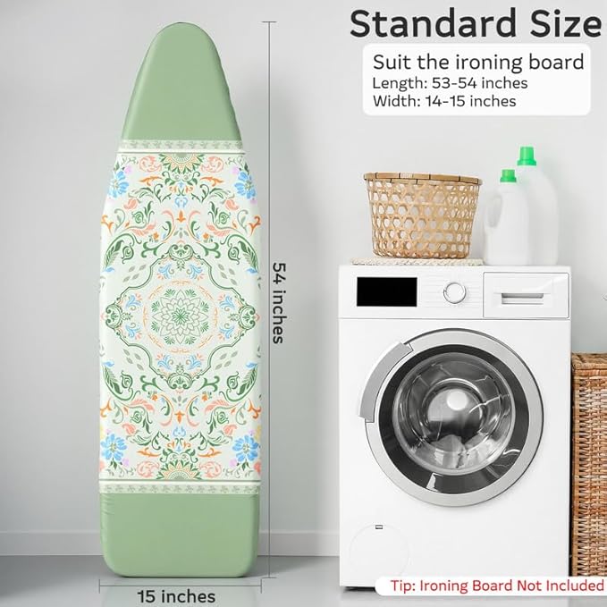 FIOBEE Ironing Board Cover and Pad Extra Thick Iron Board Pad