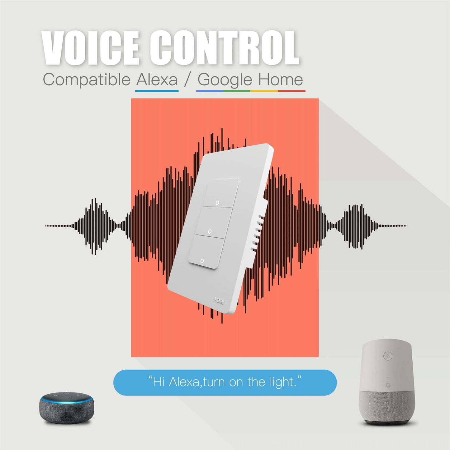 MOES Zigbee Smart Switches 2 Gang, No Neutral Wire, Require MOES Zigbee Hub, Double Inteligente Light Switch, Compatible with Alexa Google Assistant, Support Tuya Smart Life