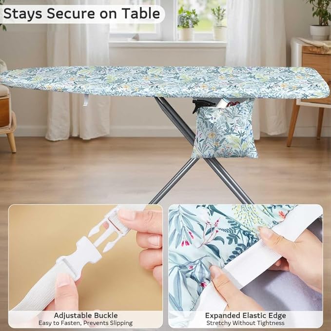 FIOBEE Ironing Board Cover and Pad Extra Thick Iron Board Pad